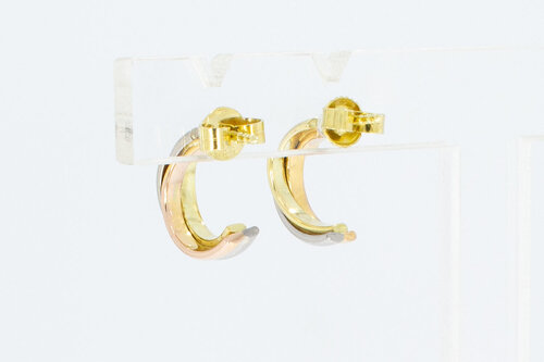 14 Karaat gouden diamant Creolen - 1,2 cm