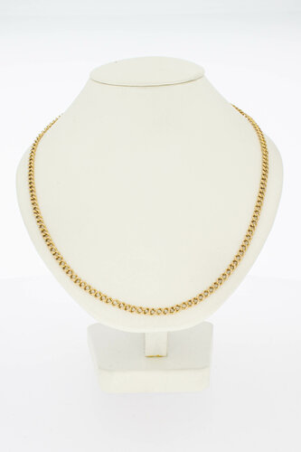 Gourmet- ketting 14 karaat goud - 53 cm