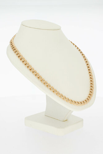 Gourmet ketting 14 karaat rose goud - 48,5 cm