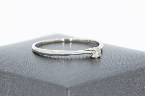 9 karaat Diamant damesring - 16,5 mm