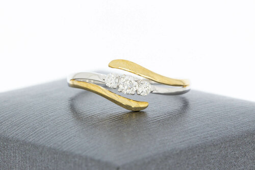 9 karaat dames diamantring - 18,7 mm