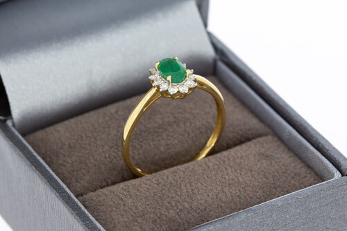 18 karaat gouden damesring - 17,3 mm