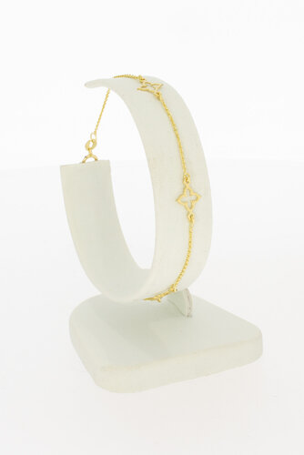 9 karaat fantasie dames armbandje - 18,5 cm