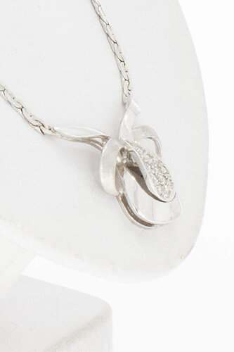 14 Karaat dames Collier met Diamant - 43 cm