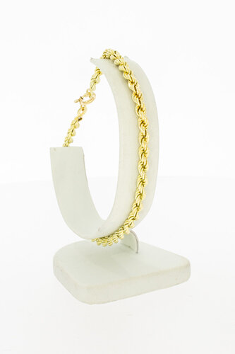 14 karaat gouden Koordarmband - 21,7 cm