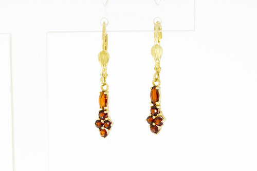 Vintage granaat hangers 14 karaat - 3 cm