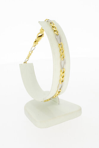 Armband Figaro 18 karaat goud - 22,5 cm