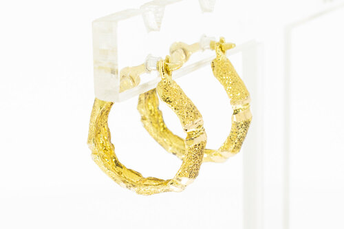 18 Karaat goud oorringen dames - 1,6 cm