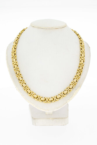 18 Karaat goud platte Koningsketting - 62,9 cm