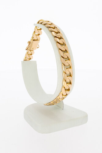 Gourmet-armband 18 Karaat goud - 20,2 cm