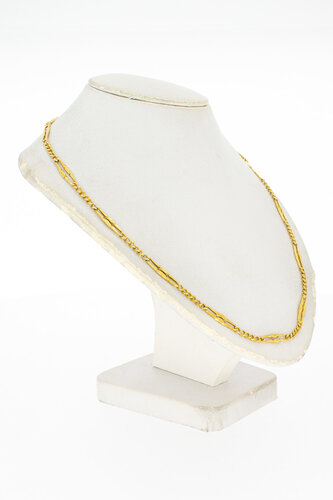 Gourmet ketting 14 Karaat goud - 48,5 cm