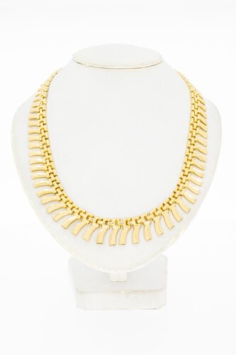 Zonnestraalketting 18 Karaat goud - 44,7 cm