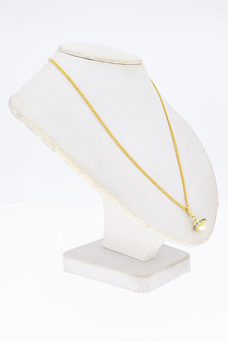14 Karaat gouden hanger met Zirkonia