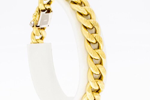 Gourmet armband 18 Karaat geelgoud- 19,5 cm