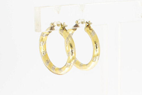 14 Karaat geelgoud Creolen - 2,1 cm