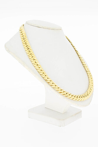 18 Karaat gewalste Gourmet Collier - 41,7 cm