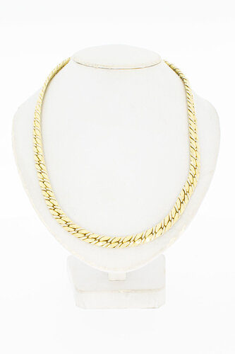 Gevlochten ketting 18 Karaat goud - 44,7 cm
