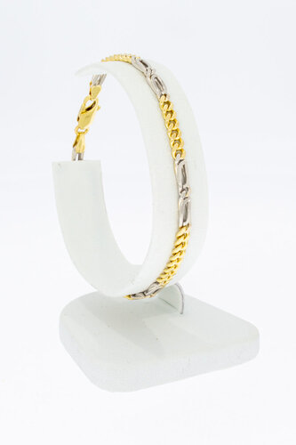 18 Karaat goud Gourmet armband - 19,2 cm