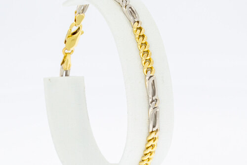 18 Karaat goud Gourmet armband - 19,2 cm