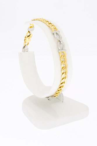 18 Karaat gouden schakelarmband - 18,9 cm