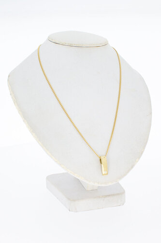 14 karaat goud hangers met Diamant