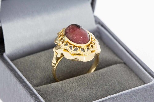 Vintage Rodoliet ring 14 Karaat - 17,3 mm