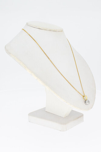 14 Karaat gouden dameshanger met Diamant