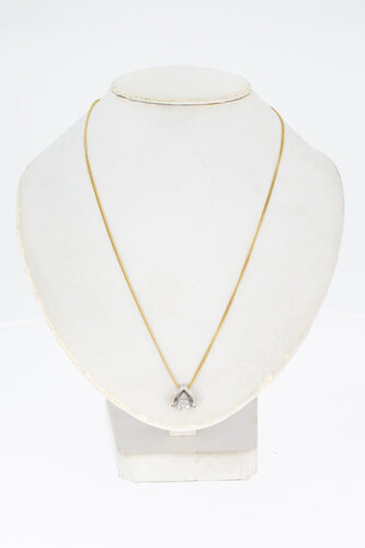 18 Karaat witgouden hanger dames