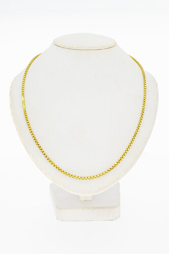 Venetiaanse ketting 8 karaat (geel) - 81 cm