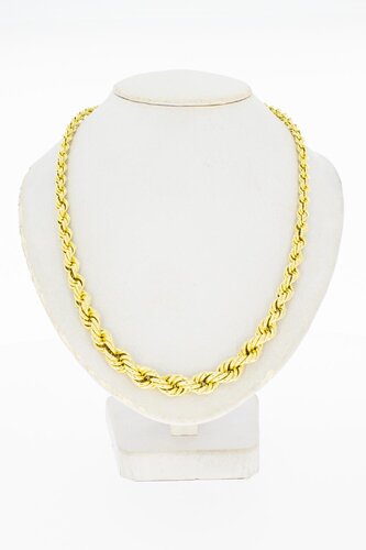 14 Karaat goud gevlochten ketting - 47,5 cm