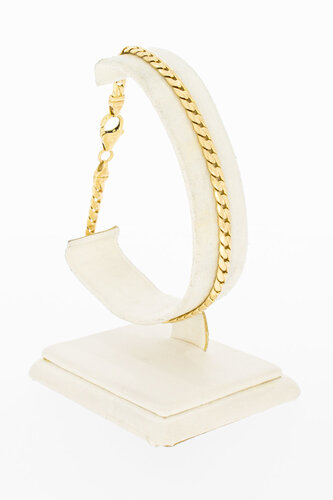 14 Karaat Gourmet goud armband - 22 cm