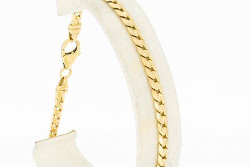 14 Karaat Gourmet goud armband - 22 cm