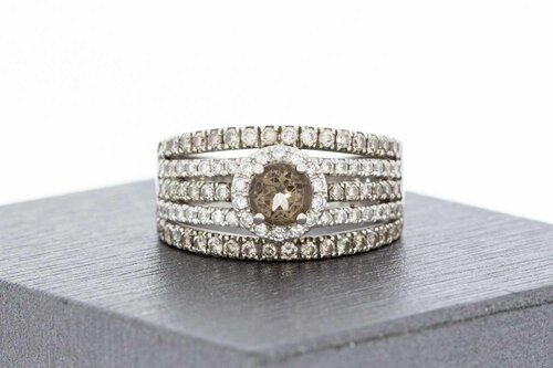 14 Karaat gouden dames ring - 17,2 mm