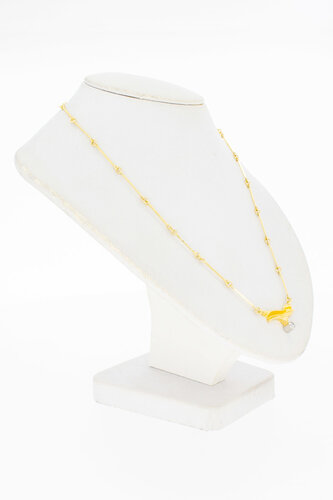 18 Karaat goud dames diamant Collier - 44 cm