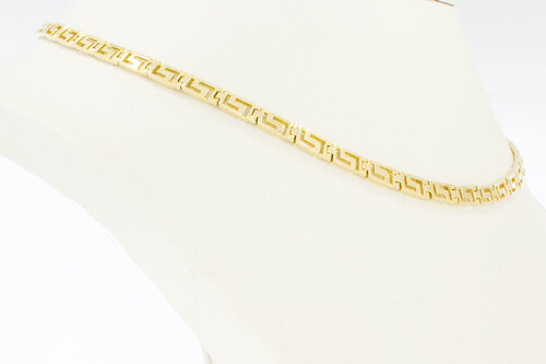 Versace style Collier 14 Karaat goud - 42,5 cm