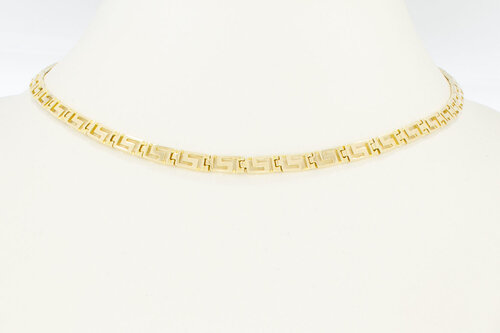 Versace style Collier 14 Karaat goud - 42,5 cm