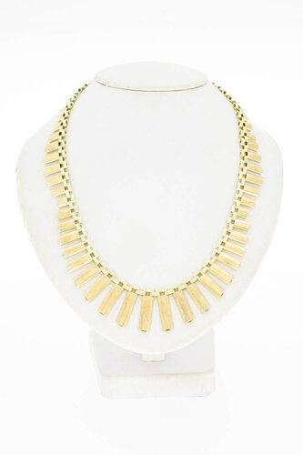 14 Karaat gouden Zonnestraal Collier - 42,8 cm