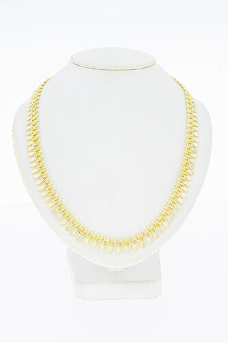 14 Karaat Vintage Spijltjes Collier - 43 cm