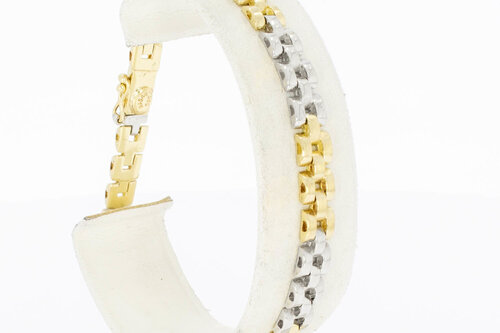 14 Karaat goud Tank armband - 19,6 cm