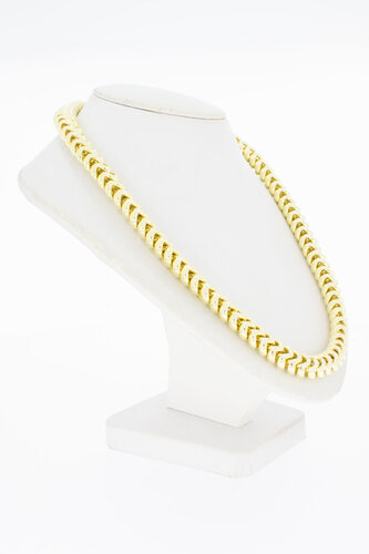 18 Karaat Ribben Koningsketting - 46 cm