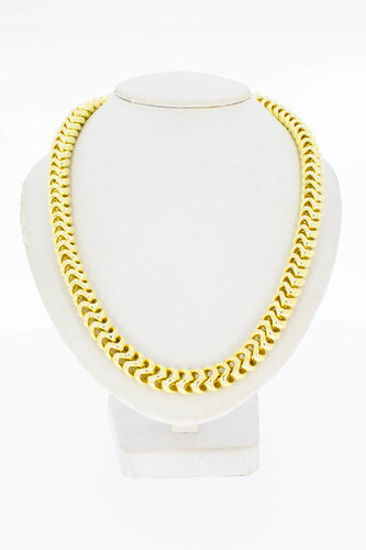 18 Karaat Ribben Koningsketting - 46 cm