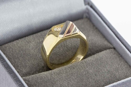 14 Karaat gouden dames Pinkring - 14,8 mm