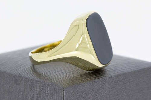 14 Karaat gouden mannen zegelring - 20,9 mm