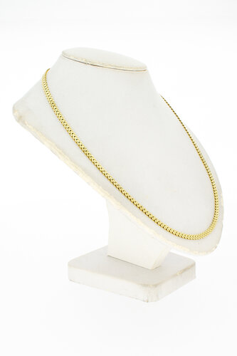 Gevlochten ketting 14 Karaat - 45,5 cm