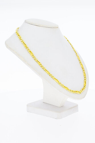 18 Karaat geel gouden Valkoog Collier - 44 cm