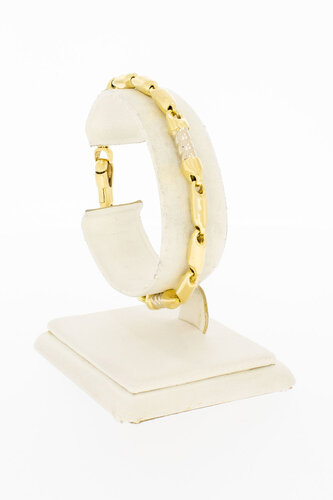18 Karaat goud Staafjes armband -19,2 cm