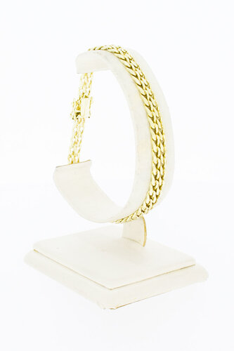 14 Karaat gouden Staafjes armband - 20,4 cm