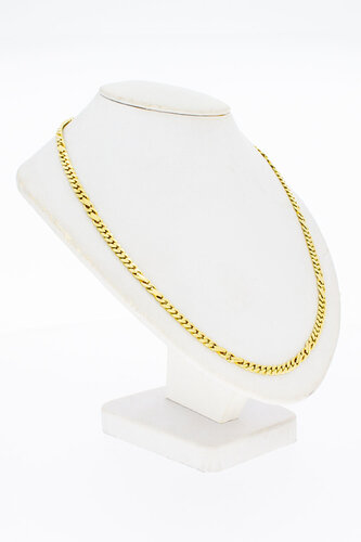 Gourmetketting 14 Karaat goud - 45,2 cm