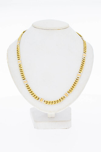 Gourmet ketting 14 karaat goud - 45,5 cm