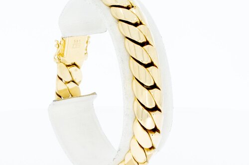 14 Karaat Gourmet goud armband - 19,4 cm